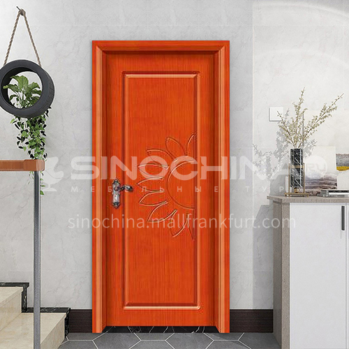 Simple design mute composite paint solid wood door hotel apartment room door 37